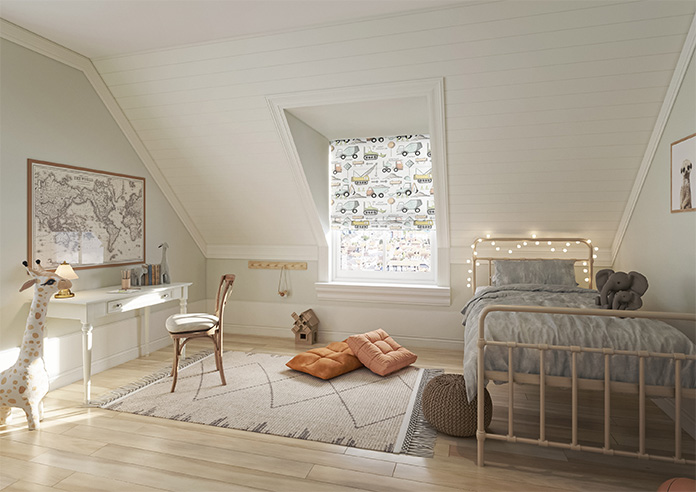 Tinker Town, Technicolour - Twist&Fit Roman Blind - Image 6